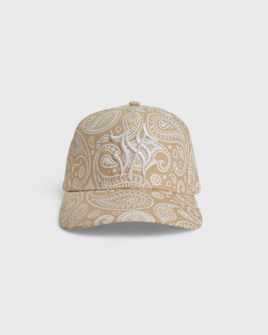 CREAM PAISLEY STRAPBACK