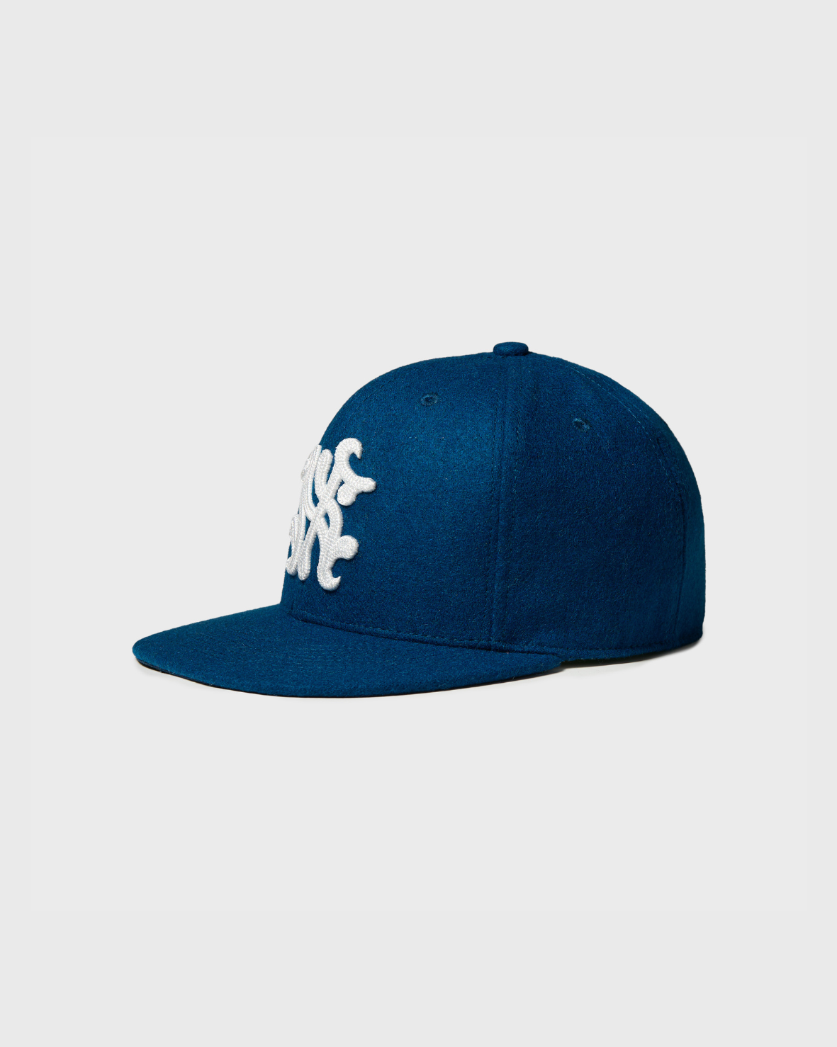 WOOL NAVY FITTED