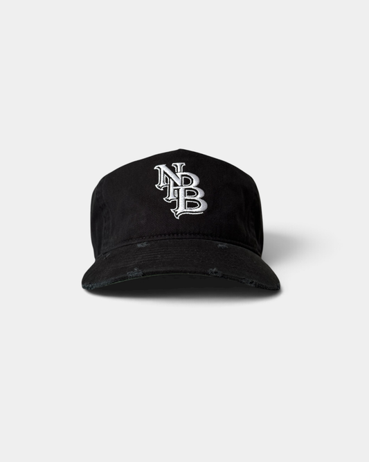 AGED BLACK STRAPBACK