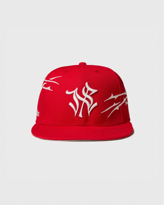 SACRIFICES RED FITTED CAP